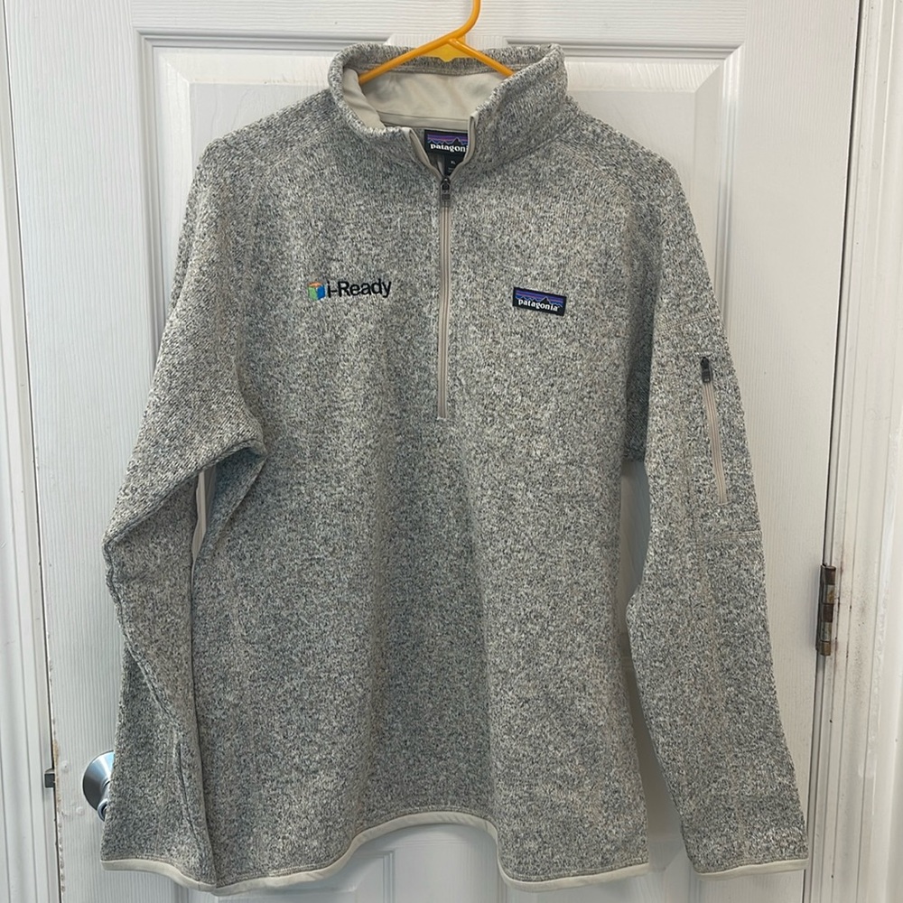 Patagonia Woman's Better Sweater Fleece 1/4 Zip Jacket Gray Size XL